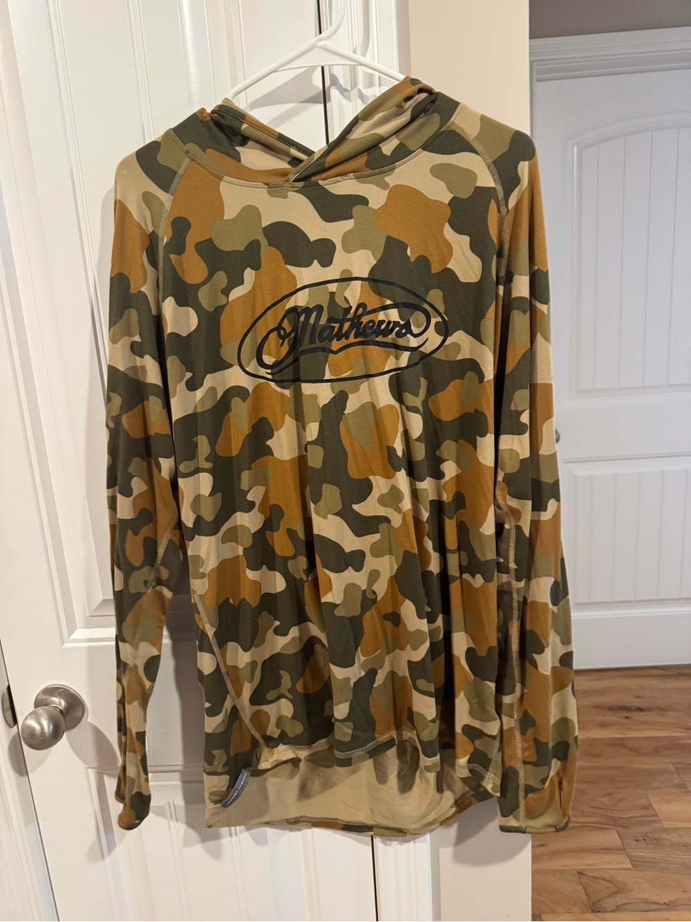 Men’s Matthew’s Camo Hoodie Shirt - Green/Tan